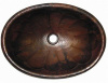 Copper Oval Pumpkin Sink 